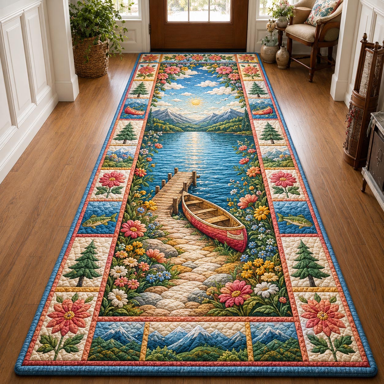 Peaceful Waters Runner Rug GFTOMA12272