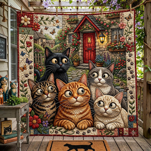 Cat Whiskers Quilted Blanket GFTOMA12281