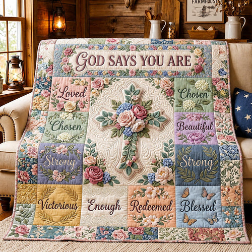 Floral Bible Quilted Blanket GFTOMA12287