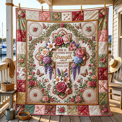Scripture Garden Quilted Blanket GFTOMA12292