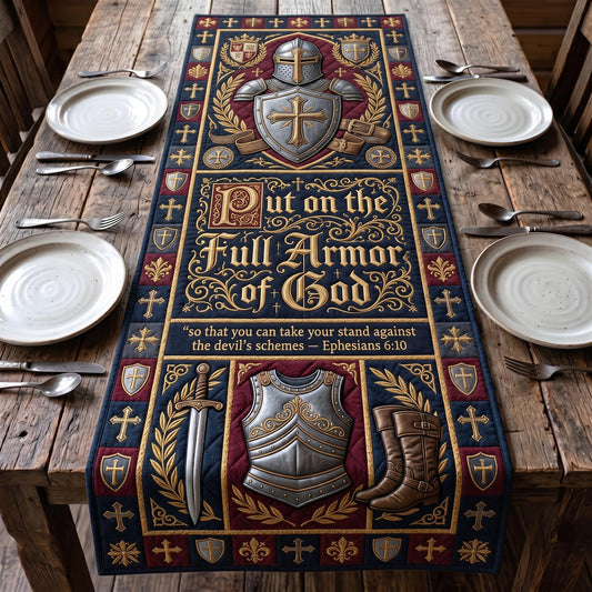 Faith Armor Quilted Table Runner GFTOMA12339