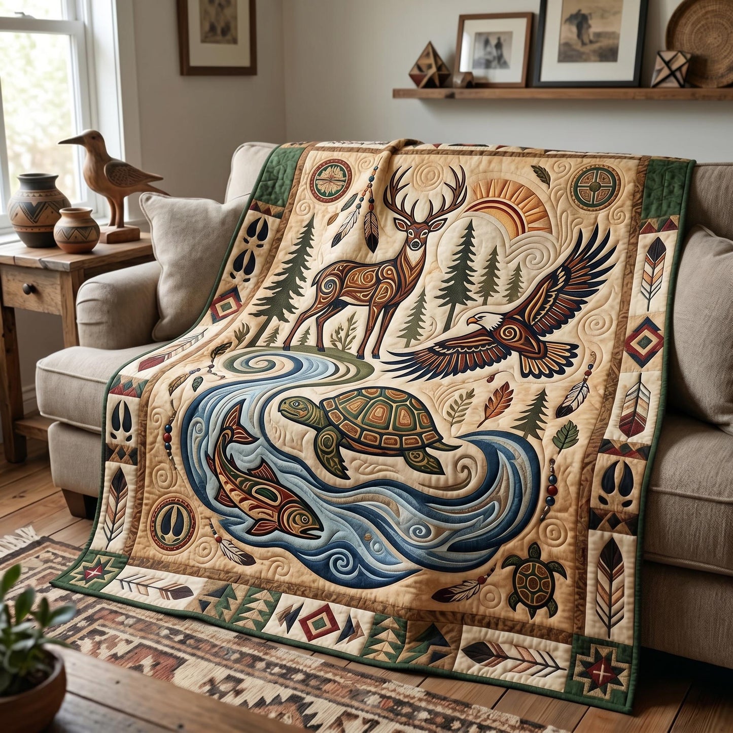 Spirit Heritage Quilted Blanket GFTOMA12365