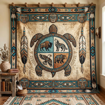 Spirit Turtle Quilted Blanket GFTOMA12367