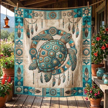Spirit Turtle Quilted Blanket GFTOMA12368