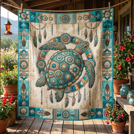 Spirit Turtle Quilted Blanket GFTOMA12368