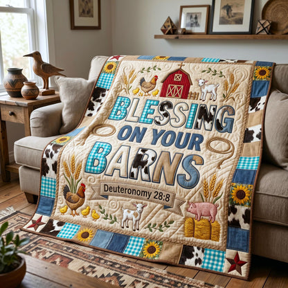 Farm Dreams Quilted Blanket GFTOMA12375