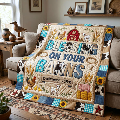 Farm Dreams Quilted Blanket GFTOMA12375