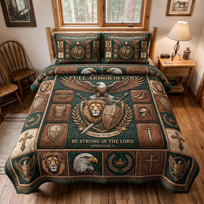 Faith Armor 3-Piece Quilted Bedding Set GFTOMA12377