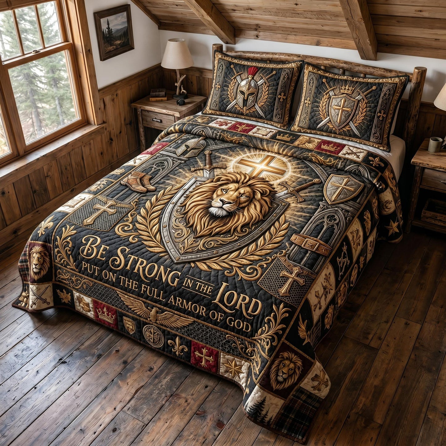Divine Armor 3-Piece Quilted Bedding Set GFTOMA12380