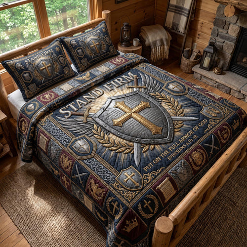 Sacred Armor 3-Piece Quilted Bedding Set GFTOMA12381