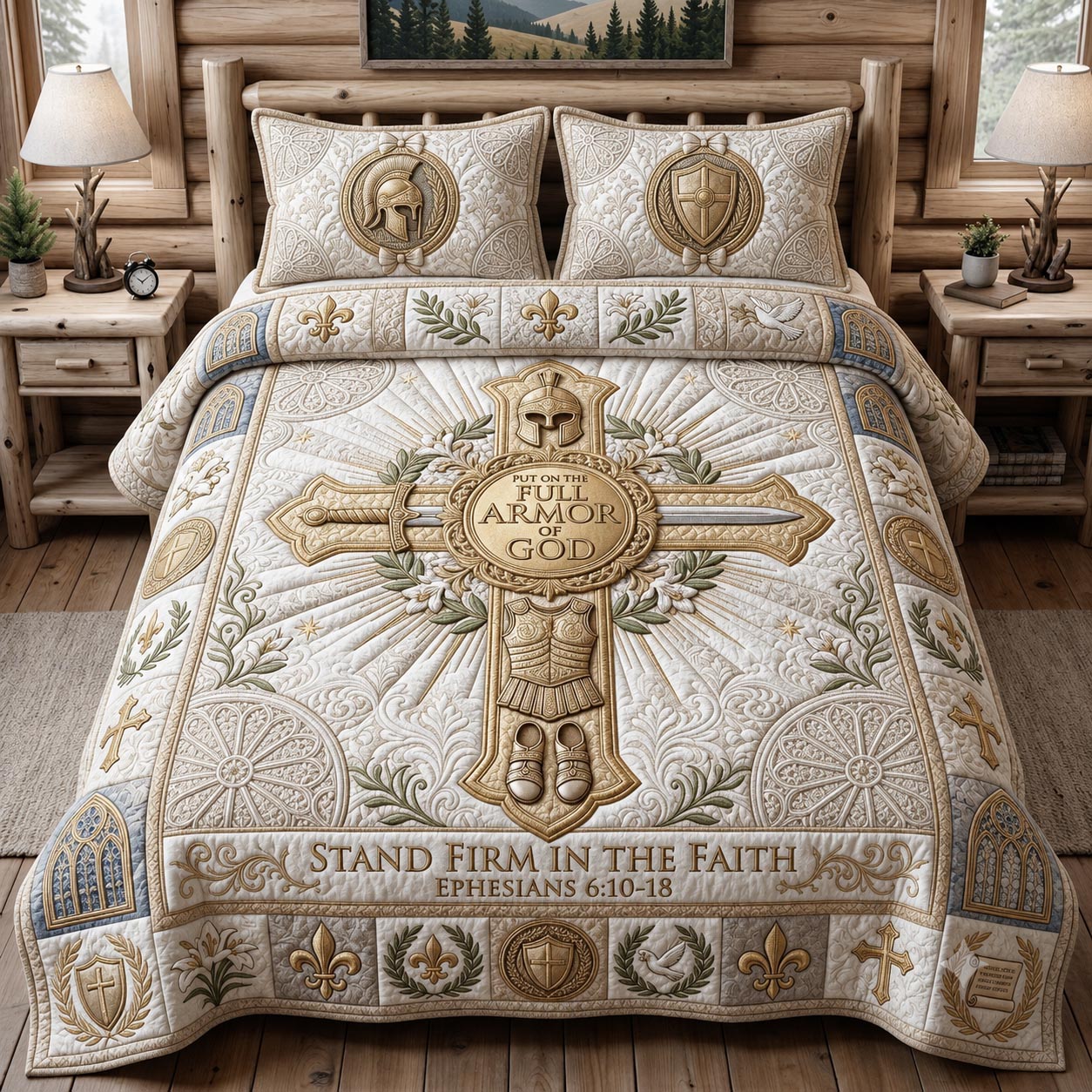 Armor Strength 3-Piece Quilted Bedding Set GFTOMA12382