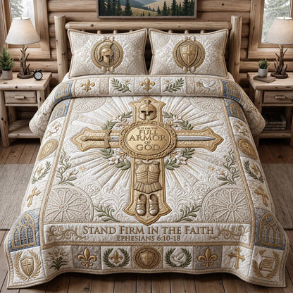 Armor Strength 3-Piece Quilted Bedding Set GFTOMA12382