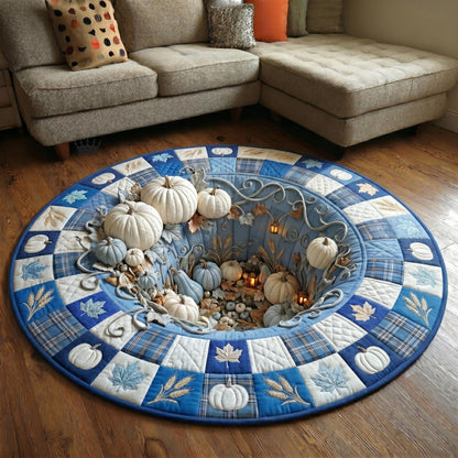 Pumpkin Pit Quilted Round Mat GFTOMA12408