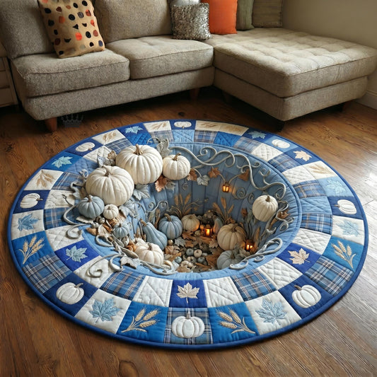 Pumpkin Pit Quilted Round Mat GFTOMA12408
