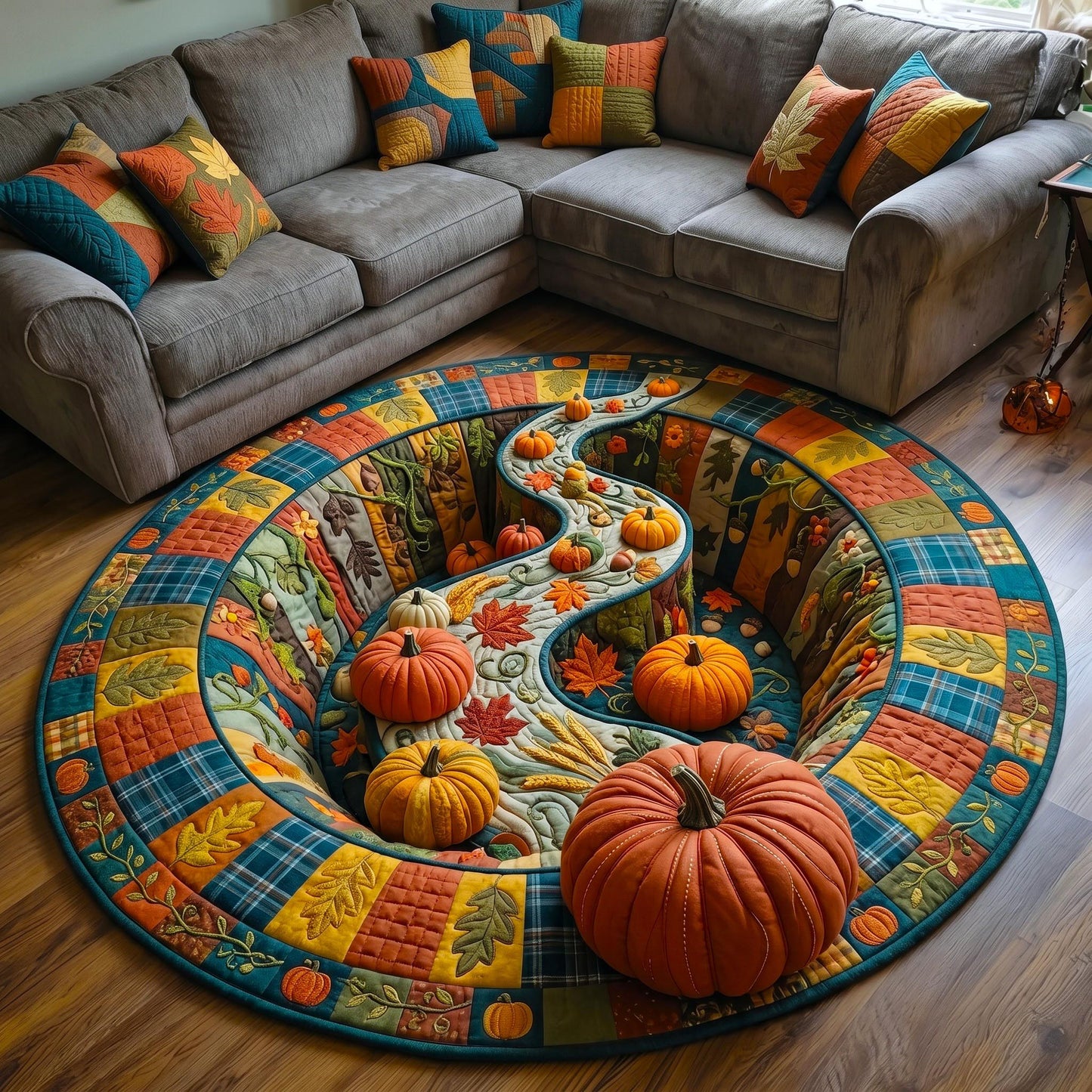 Autumn Abyss Quilted Round Mat GFTOMA12409