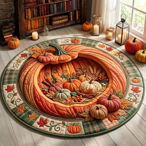 Harvest Portal Quilted Round Mat GFTOMA12412