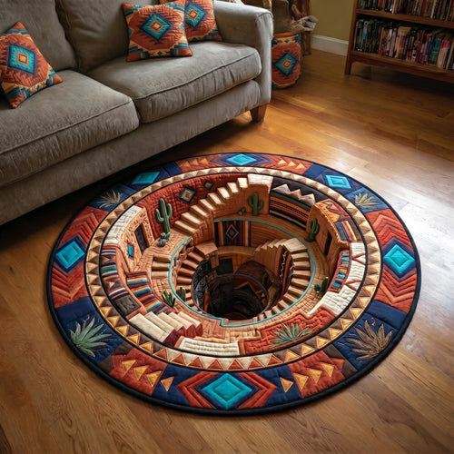 Native Spirit Quilted Round Mat GFTOMA12413
