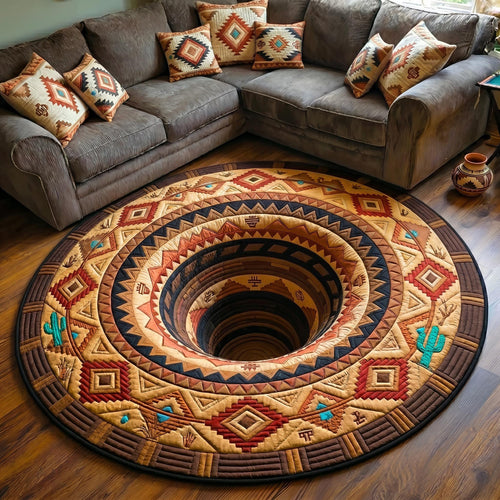 Sacred Roots Quilted Round Mat GFTOMA12415