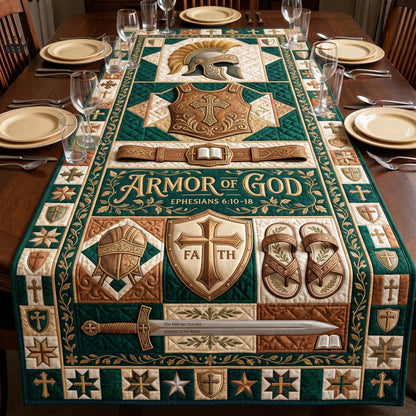 Armor Of God Quilted Table Runner GFTOMA12455
