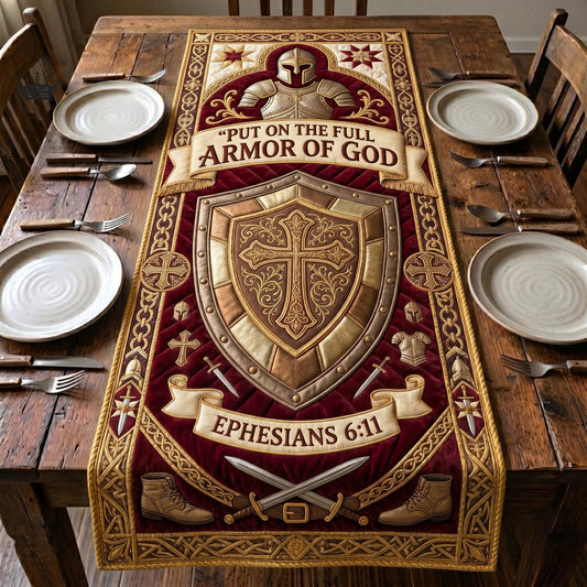 Faith Armor Quilted Table Runner GFTOMA12456