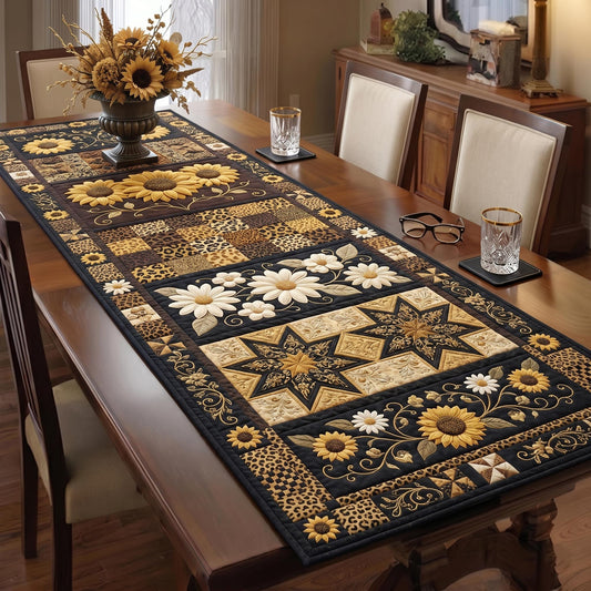 Golden Bloom Quilted Table Runner GFTOMA12464