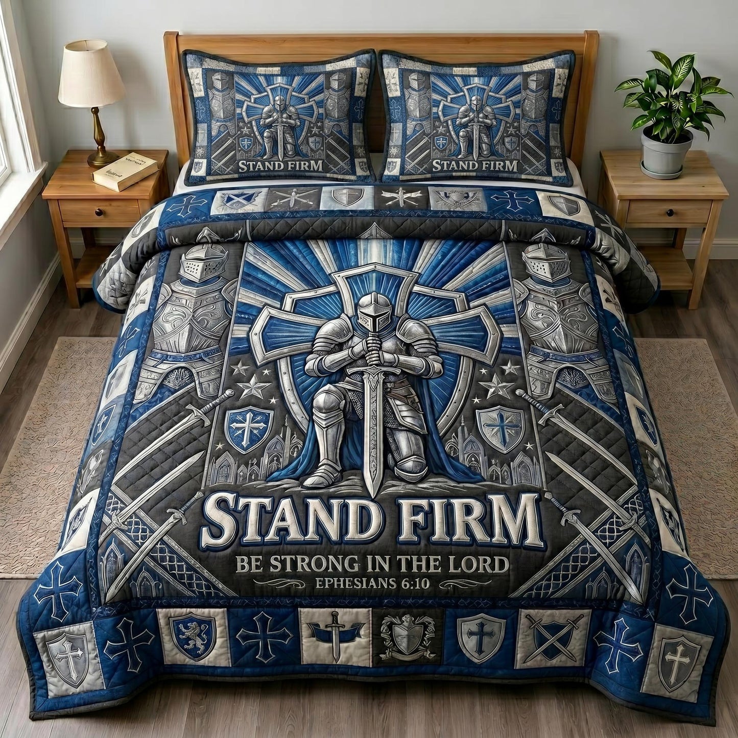 Divine Armor 3-Piece Quilted Bedding Set GFTOMA12488