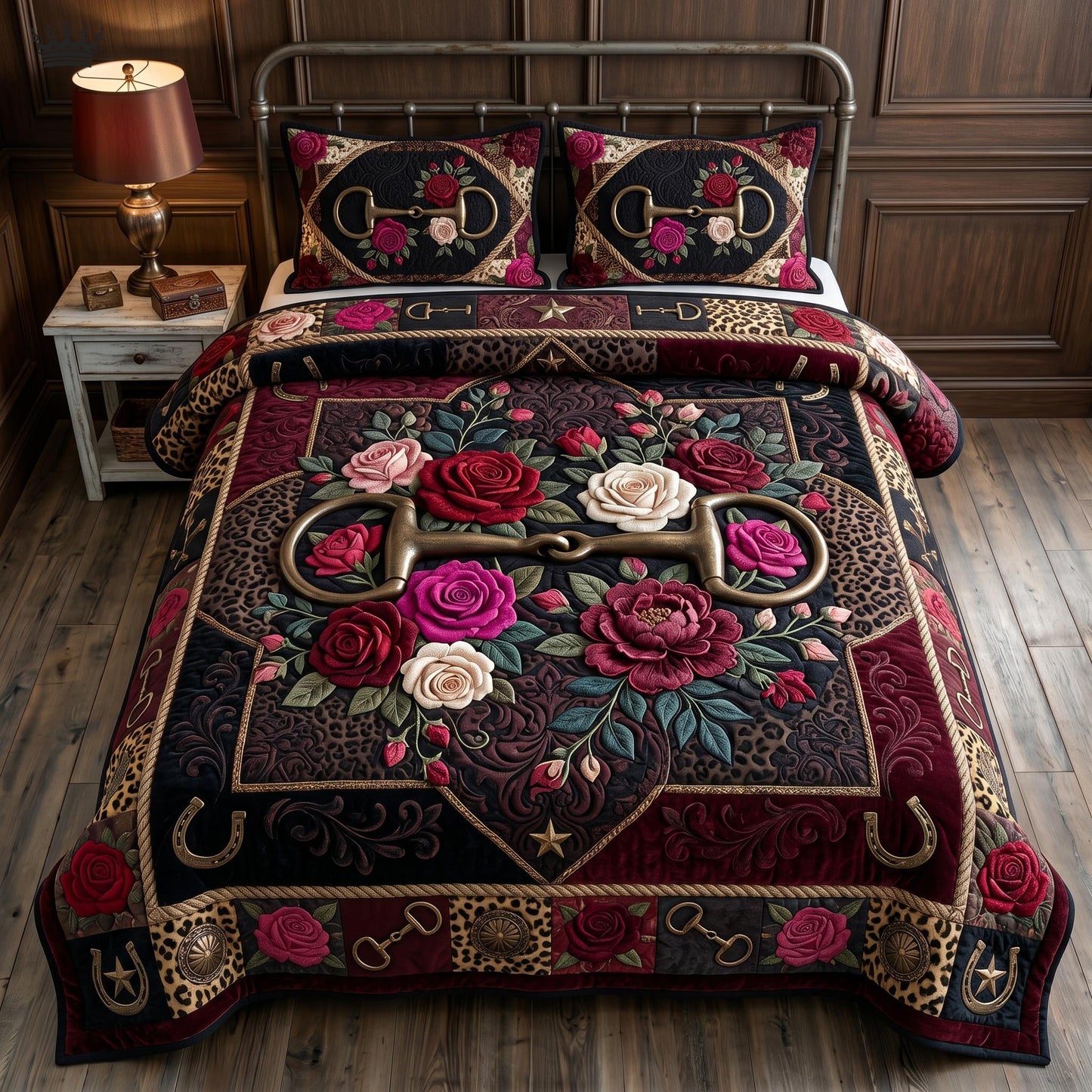 Western Heritage 3-Piece Quilted Bedding Set GFTOMA12504
