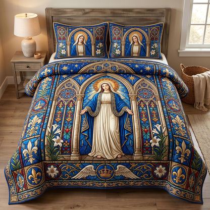 Holy Mother 3-Piece Quilted Bedding Set GFTOMA12512