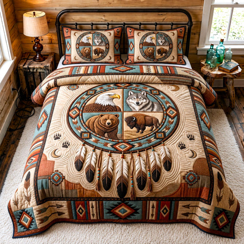 Sacred Dreams 3-Piece Quilted Bedding Set GFTOMA12534