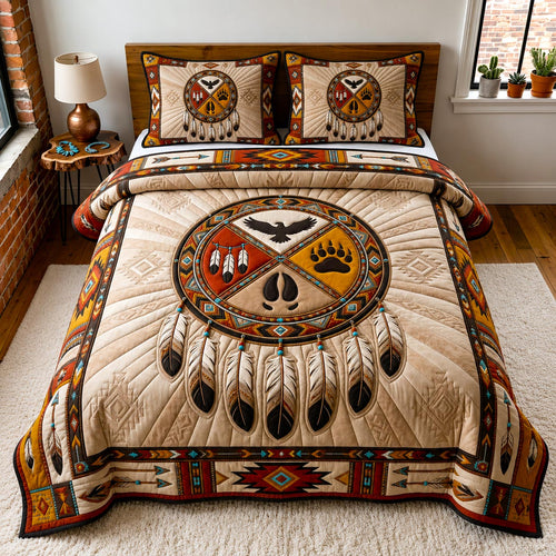 Dreamcatcher Soul 3-Piece Quilted Bedding Set GFTOMA12536
