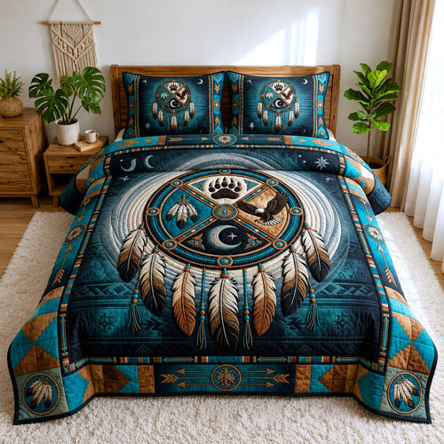 Spirit Dreams 3-Piece Quilted Bedding Set GFTOMA12537