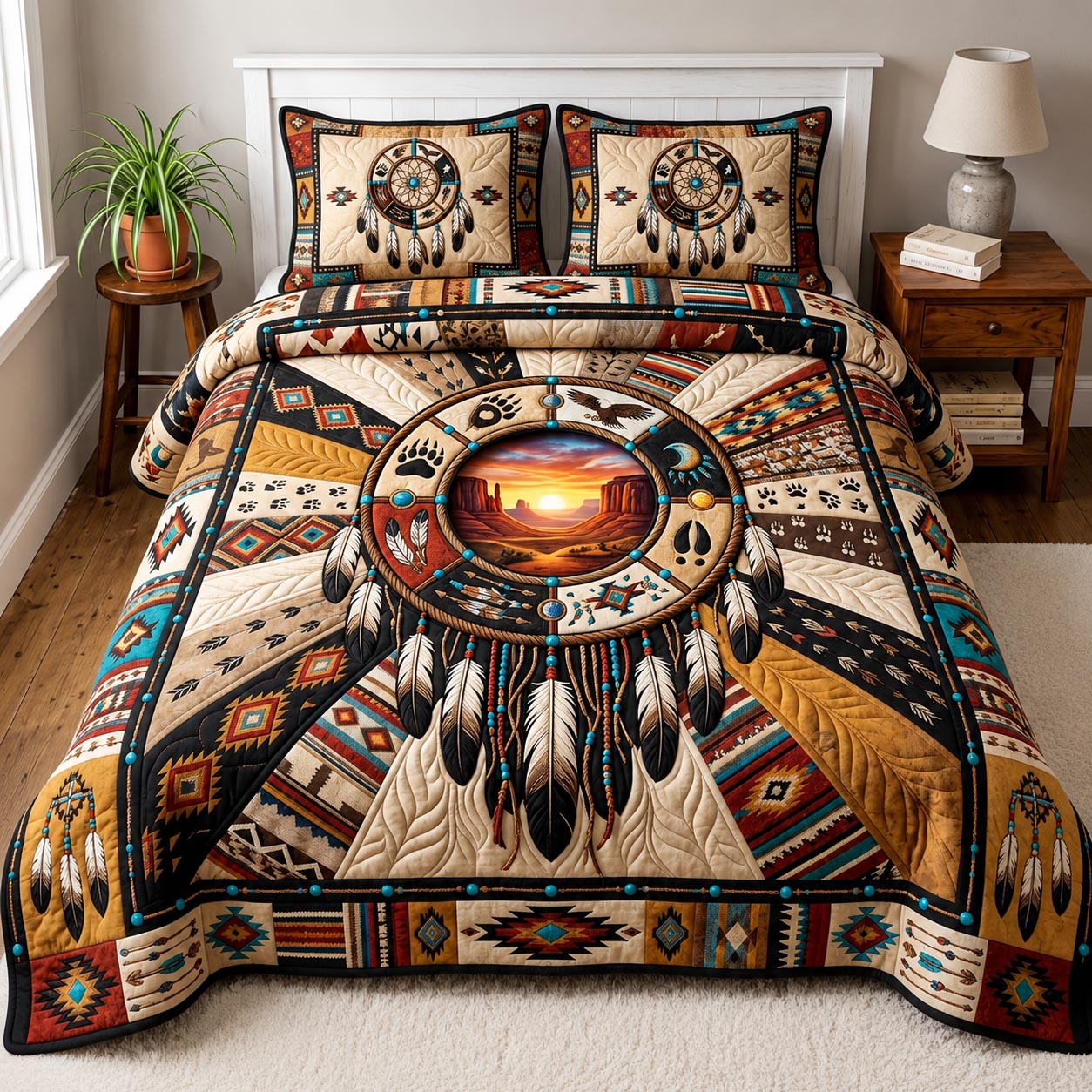 Sacred Spirit 3-Piece Quilted Bedding Set GFTOMA12538