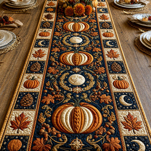 Pumpkin Patch Quilted Table Runner GFTOMA12547