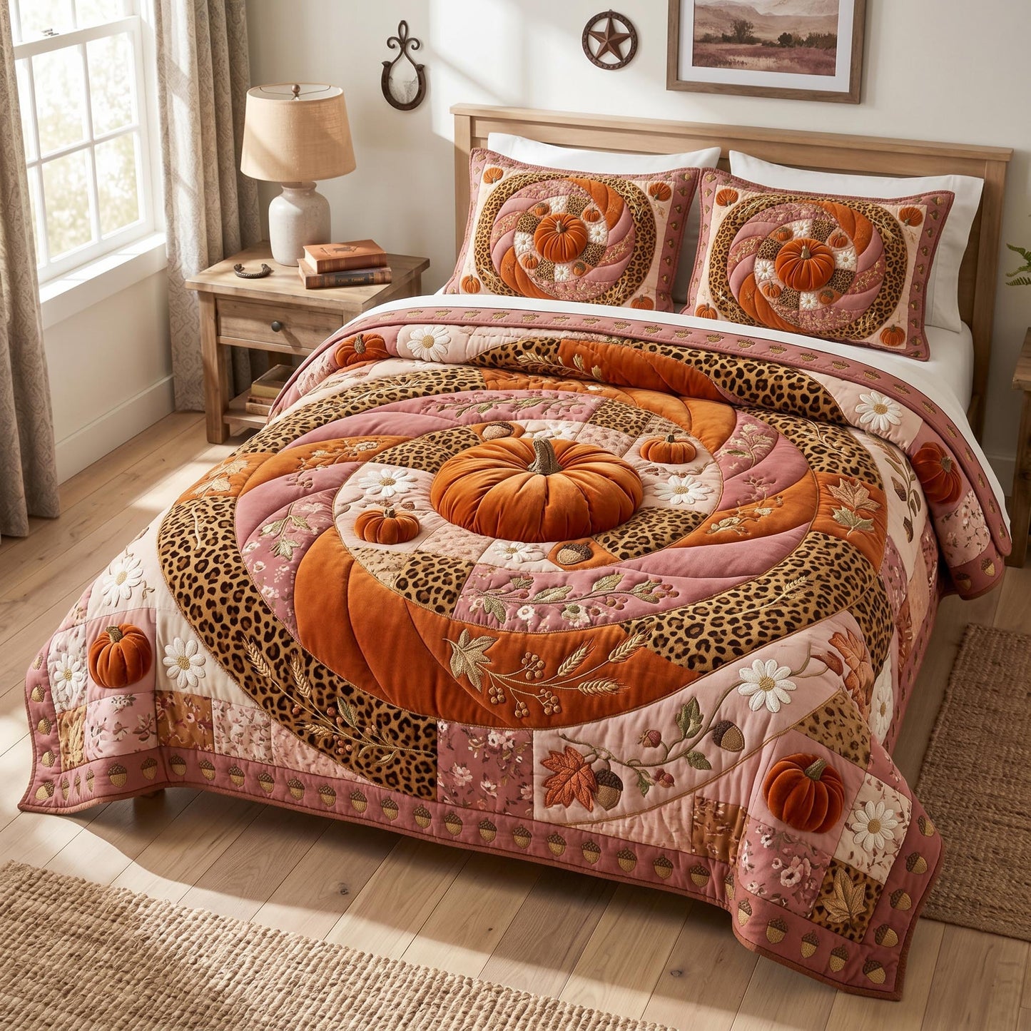 Sunflower Fields 3-Piece Quilted Bedding Set GFTOMA12598