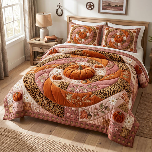 Sunflower Fields 3-Piece Quilted Bedding Set GFTOMA12598