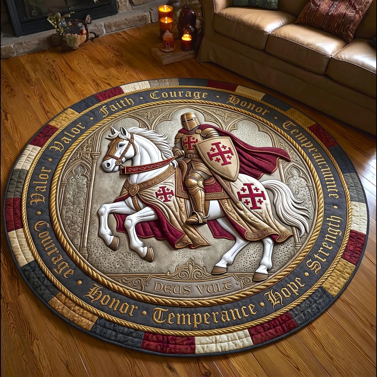 Faith Armor Quilted Round Mat GFTOMA12636