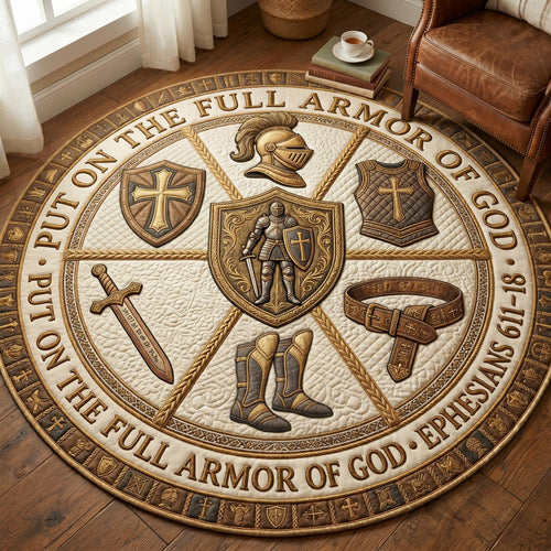Holy Warrior Quilted Round Mat GFTOMA12637