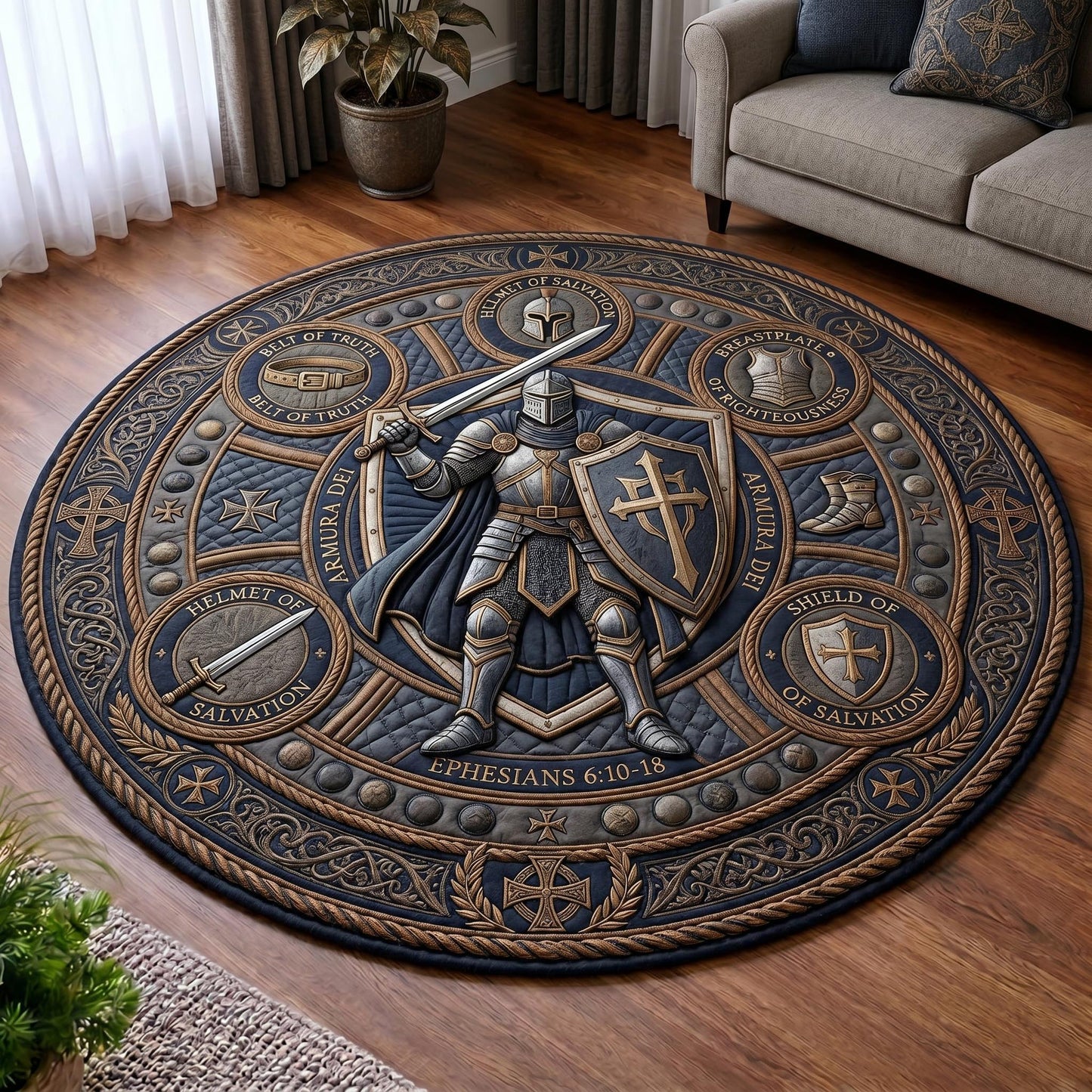 Divine Armor Quilted Round Mat GFTOMA12639