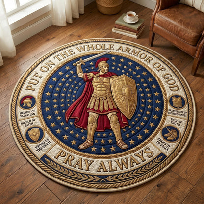 Sacred Armor Quilted Round Mat GFTOMA12640