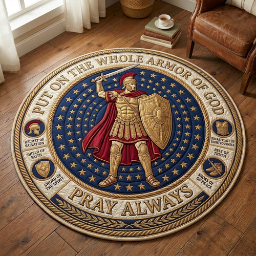 Sacred Armor Quilted Round Mat GFTOMA12640