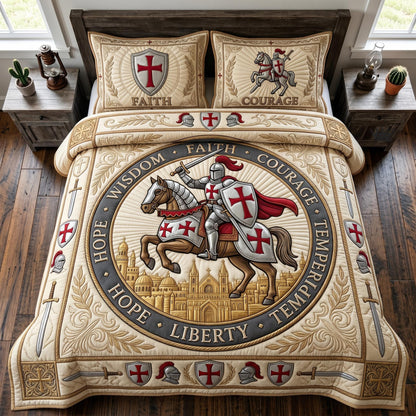 Faith Armor 3-Piece Quilted Bedding Set GFTOMA12642