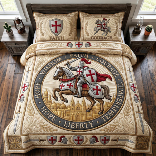 Faith Armor 3-Piece Quilted Bedding Set GFTOMA12642