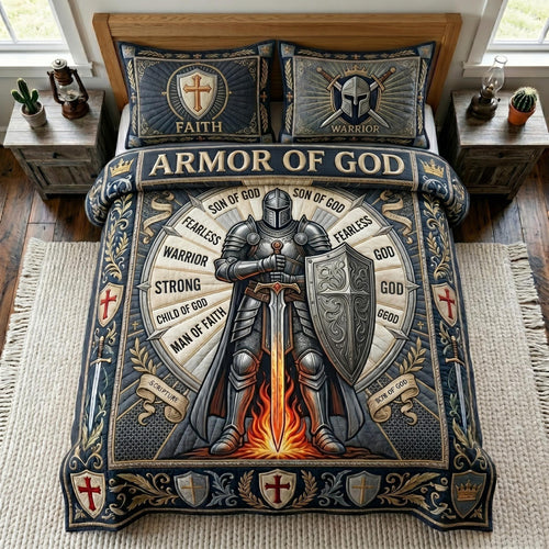 Kingdom Warrior 3-Piece Quilted Bedding Set GFTOMA12644