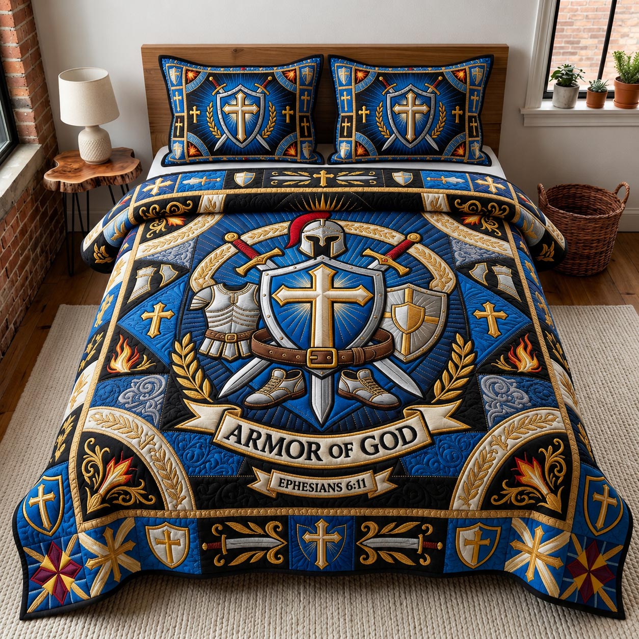 Armor Glory 3-Piece Quilted Bedding Set GFTOMA12649
