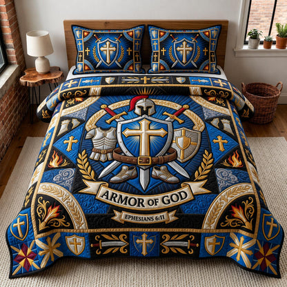 Armor Glory 3-Piece Quilted Bedding Set GFTOMA12649