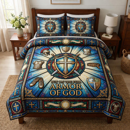 Armor Strength 3-Piece Quilted Bedding Set GFTOMA12650