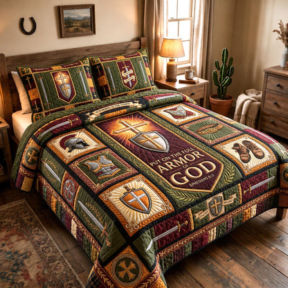 Holy Victory 3-Piece Quilted Bedding Set GFTOMA12652
