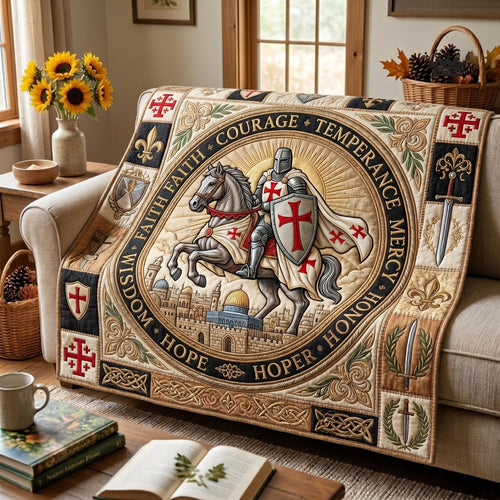 Full Armor Of God Quilted Blanket GFTOMA12689