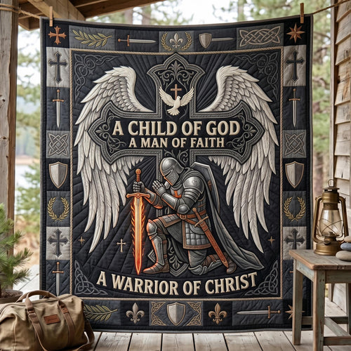 Full Armor Of God Quilted Blanket GFTOMA12691