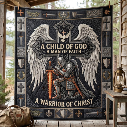 Full Armor Of God Quilted Blanket GFTOMA12691